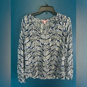 Lilly Pulitzer Willa Top “A Mermaid’s Tail”